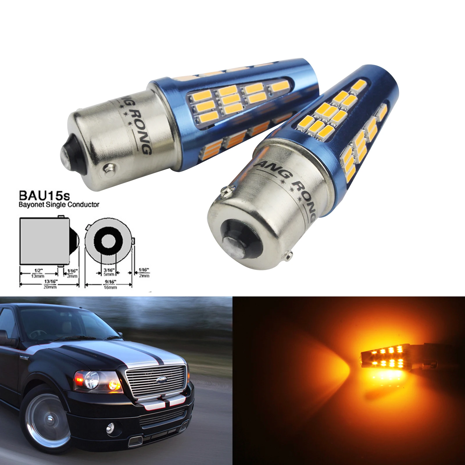 ANGRONG 2x48 SMD LED PY21W BAU15S желтый оранжевый указатель поворота передний задний индикатор
ANGRONG 2x48 SMD LED PY21W BAU15S желтый оранжевый указатель поворота передний задний индикатор