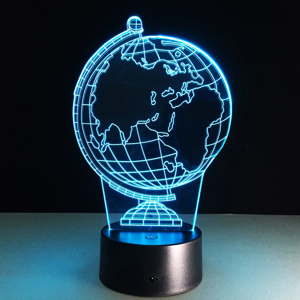 Acrylic Art Stereo Nightlight Tellurion LED 3D Lamp USB Remote Touch Switch 7 Color Change Living Room Decorative Lamp
Acrylic Art Stereo Nightlight Tellurion LED 3D Lamp USB Remote Touch Switch 7 Color Change Living Room Decorative Lamp