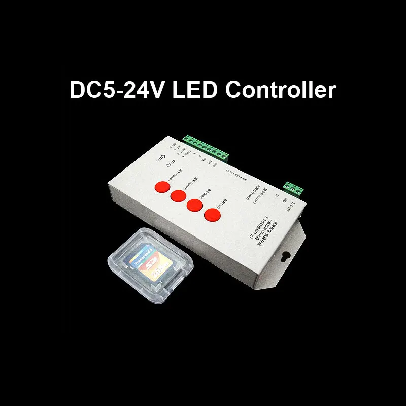 T1000S SD-карта WS2801 WS2811 WS2812B LPD6803 2048 пикселей RGB светодиодный контроллер 5 ~ 24 В постоянного тока
T1000S SD-карта WS2801 WS2811 WS2812B LPD6803 2048 пикселей RGB светодиодный контроллер 5 ~ 24 В постоянного тока