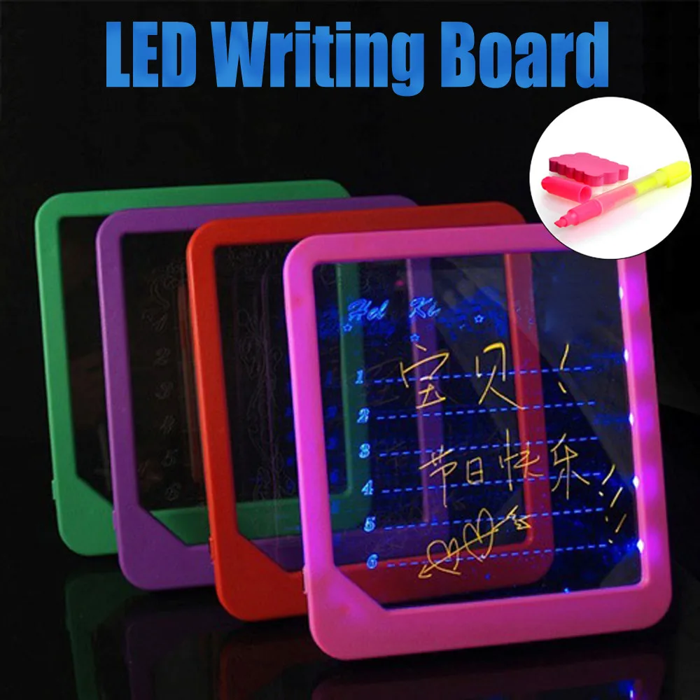 Anti-stress Drawing Toy Boy Girl Adult Gift Acrylic LED Writing Board Light Up Draw With For Children Special Puzzle | Игрушки и хобби