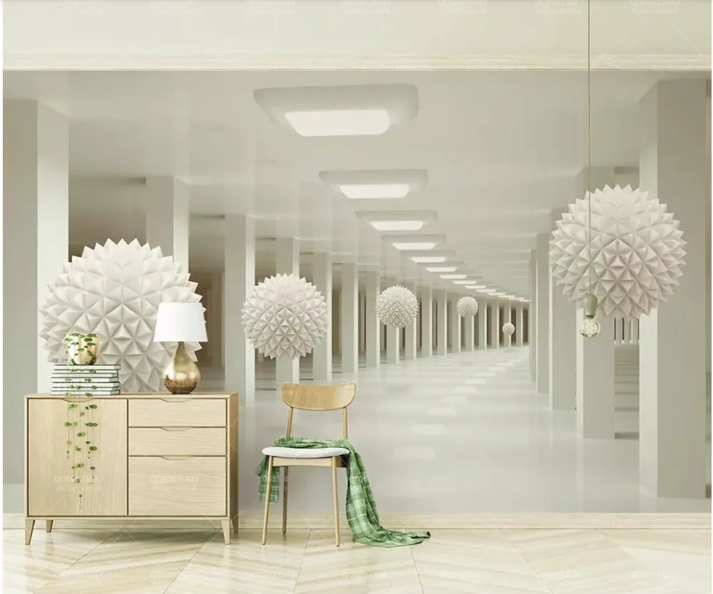 3d wall papers home decor custom photo Abstract space corridor white sphere Home decor living room wallpaper for walls 3 d
3d wall papers home decor custom photo Abstract space corridor white sphere Home decor living room wallpaper for walls 3 d