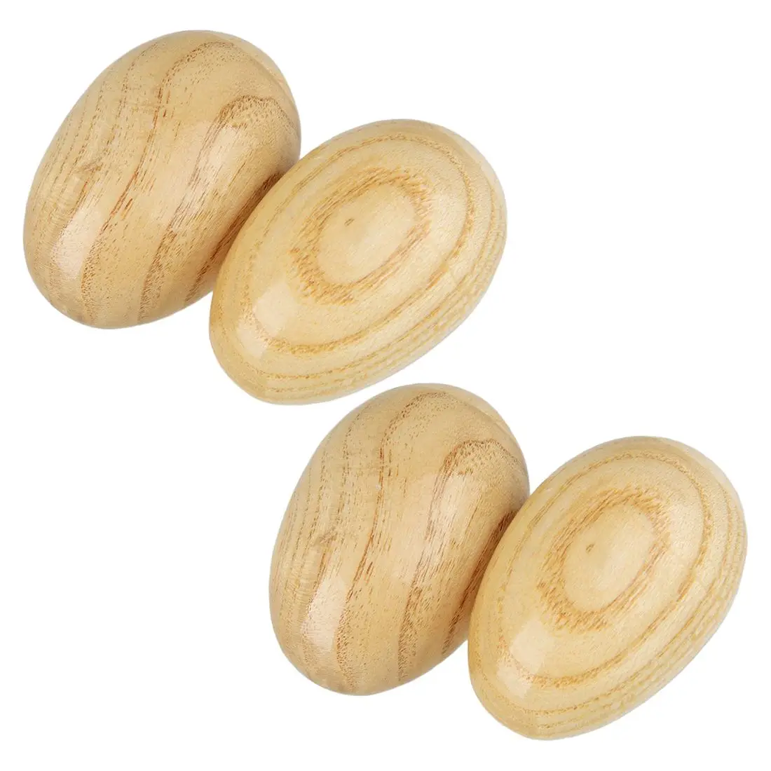 LCLL 4Pcs шейкер для яиц Деревянное яйцо шейкеры и музыкальные инструменты детских