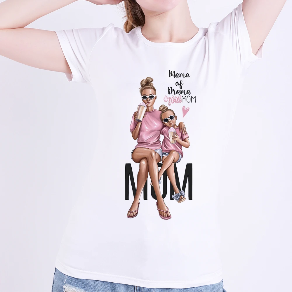 Модная футболка с надписью Super Mama футболки для мамы и ребенка Модальная Женская
