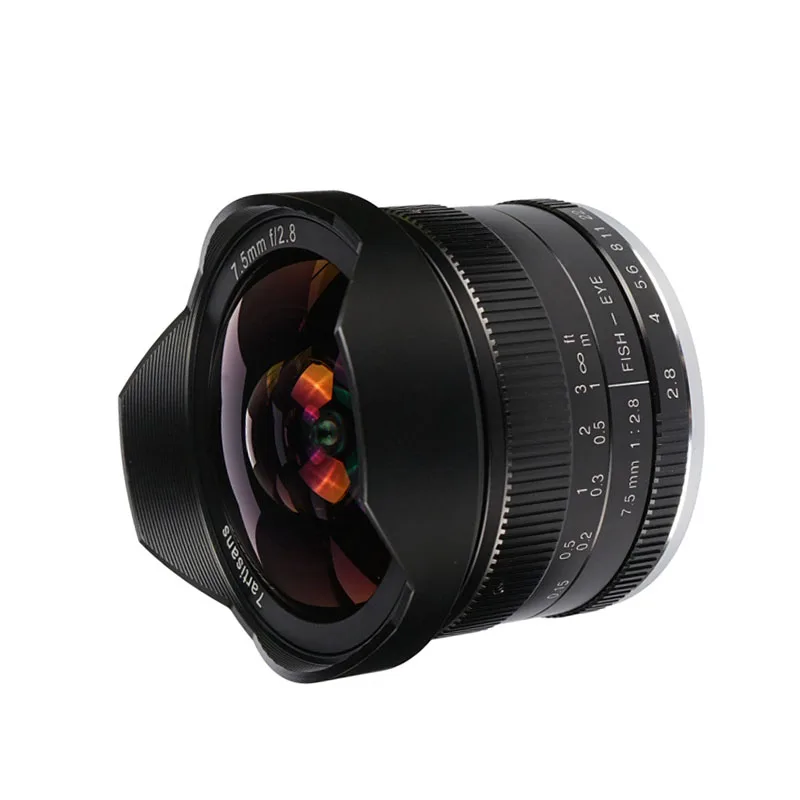 7 ручной Объектив fisheye 5 мм f2.8 фиксированный объектив 180 APS C для крепления на E Mount