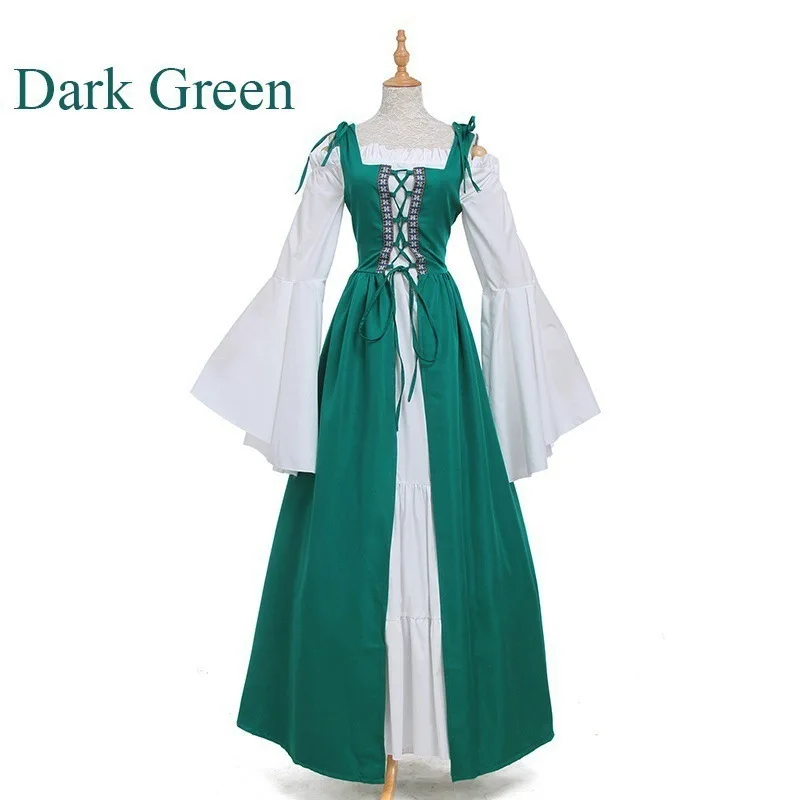 High Quality Women Long Sleeve Lace Up Medieval Renaissance Long Maxi Dress Vintage Palace Square Neck Dresses Plus Size S-5XL
High Quality Women Long Sleeve Lace Up Medieval Renaissance Long Maxi Dress Vintage Palace Square Neck Dresses Plus Size S-5XL