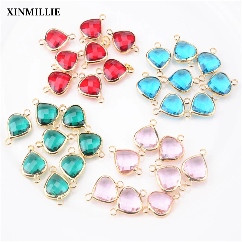 Drop Crystal Glass Charms Double Hole Connector Rhinestone Pendant Metal Bead For Earrings Necklace DIY Clothing Jewelry Crafts 
Drop Crystal Glass Charms Double Hole Connector Rhinestone Pendant Metal Bead For Earrings Necklace DIY Clothing Jewelry Crafts