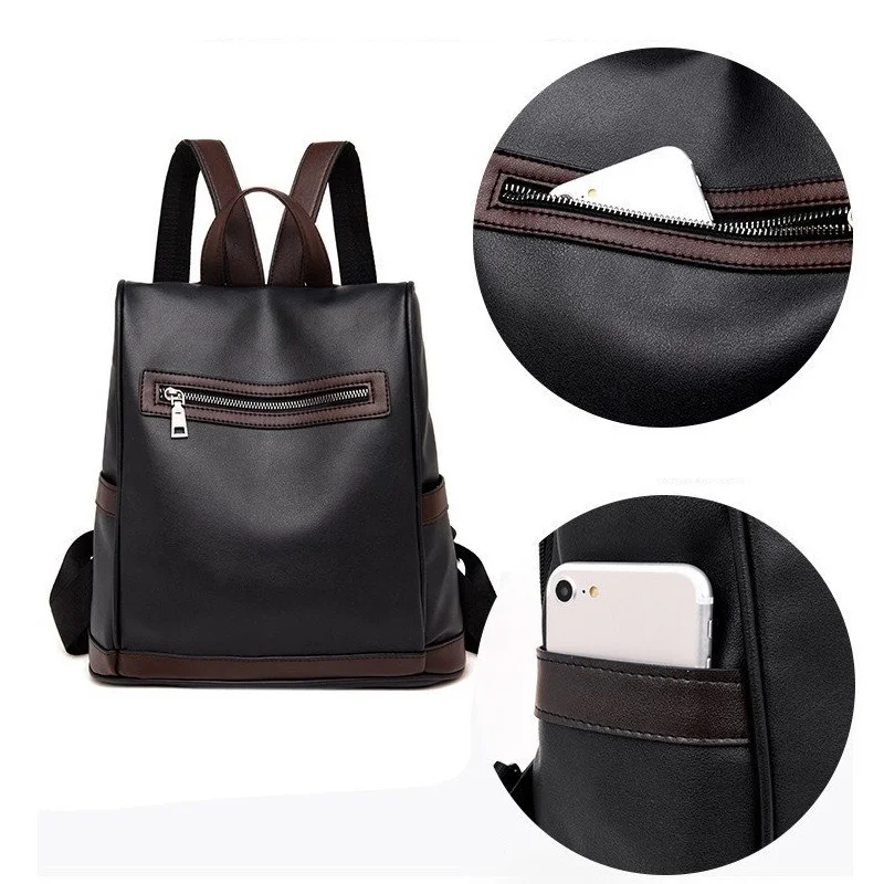 New Listing Ladies High Quality PU soft Leather Fashion Trend Backpack Leisure Travel Outdoor Backpack ZY92
New Listing Ladies High Quality PU soft Leather Fashion Trend Backpack Leisure Travel Outdoor Backpack ZY92
