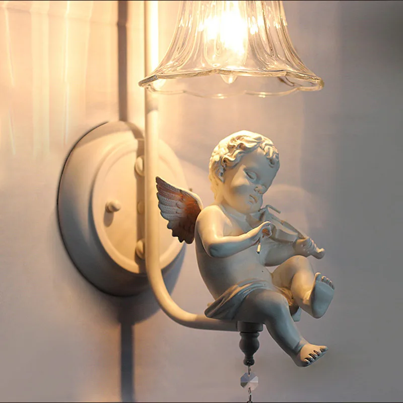 Popular double angel wall light, pastoral foyer living room bedside aisle stair sconce lamp lamparas bar corridor lamps
Popular double angel wall light, pastoral foyer living room bedside aisle stair sconce lamp lamparas bar corridor lamps