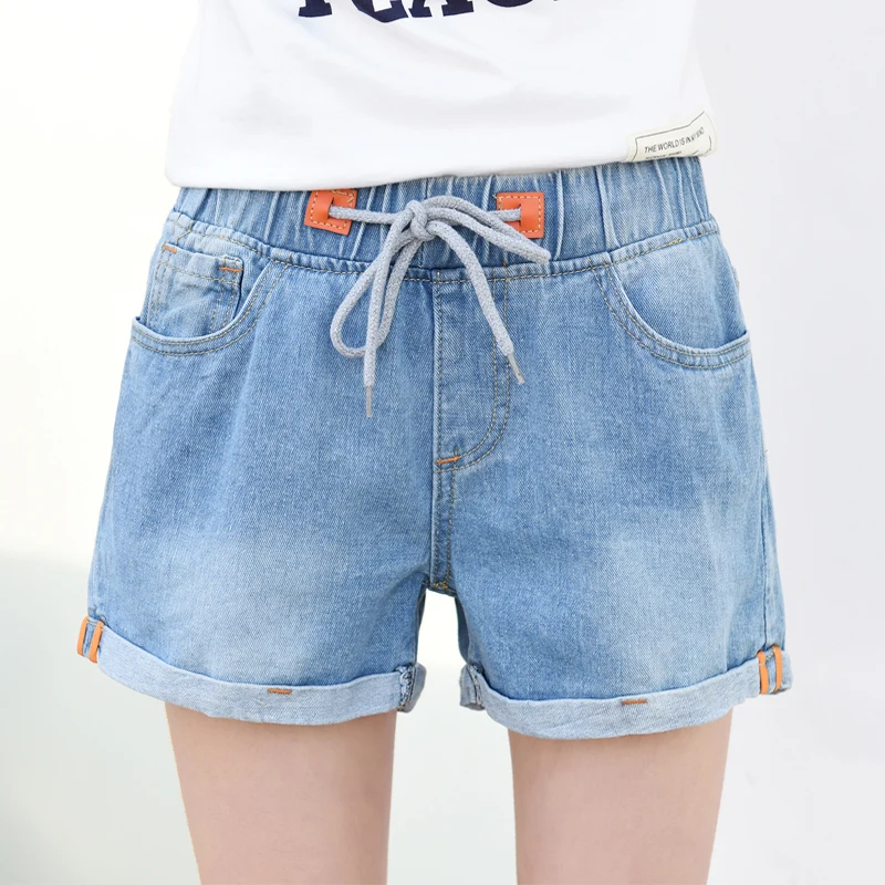 Plus Size Summer Vintage Shorts Women Elastic Waist High Waist Shorts Holes Jeans Korean Style Summer Denim Short Feminino
Plus Size Summer Vintage Shorts Women Elastic Waist High Waist Shorts Holes Jeans Korean Style Summer Denim Short Feminino