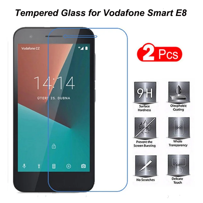 2PCS Tempered Glass For Vodafone Smart E8 Protective Glass Film Explosion-proof LCD Screen Protectors For Vodafone E8 E 8 glass
2PCS Tempered Glass For Vodafone Smart E8 Protective Glass Film Explosion-proof LCD Screen Protectors For Vodafone E8 E 8 glass