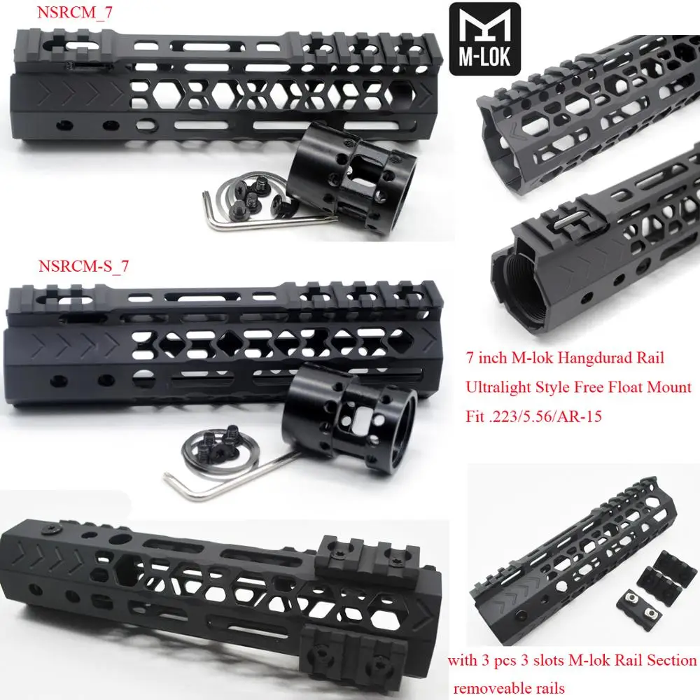 Aplus 7'' inch Ultralight M-lok Handguard Rail Free Float Mount System W/O Rail Section_Black Color Fit .223/5.56/AR-15
Aplus 7'' inch Ultralight M-lok Handguard Rail Free Float Mount System W/O Rail Section_Black Color Fit .223/5.56/AR-15