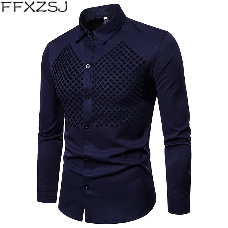 Sexy Hollow Out See-through Lapel Shirt Men 2018 Brand New Slim Fit Long Sleeve Dress Shirts Mens Cotton Black Social Shirt Male
Sexy Hollow Out See-through Lapel Shirt Men 2018 Brand New Slim Fit Long Sleeve Dress Shirts Mens Cotton Black Social Shirt Male