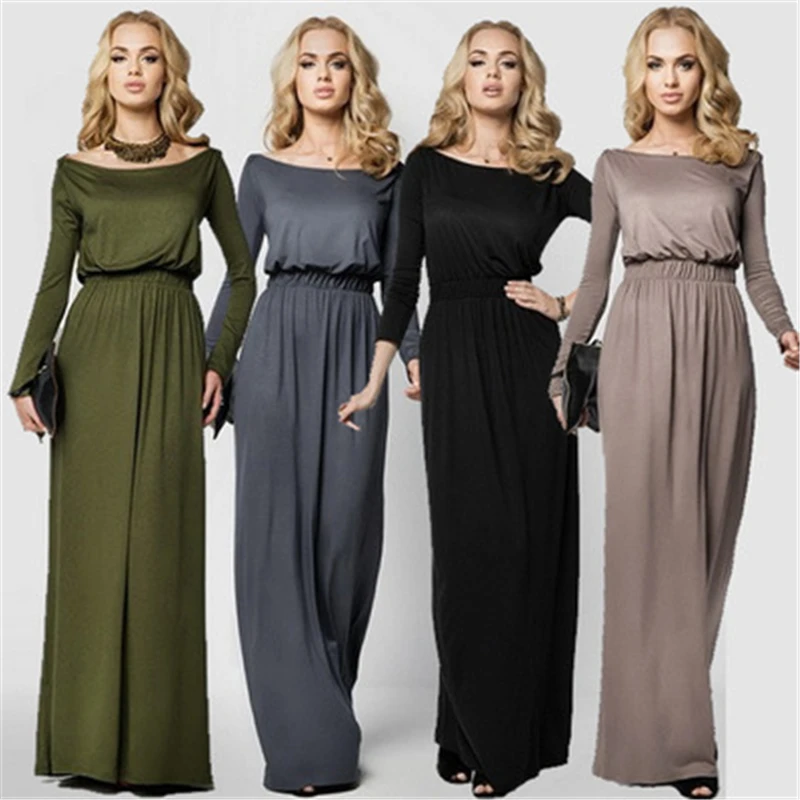 Nre Spring Vintage Women Dress Slash Neck Large Size Long Dress Loose Big Size Female Dress Autumn Fold Empire Long Dress J578
Nre Spring Vintage Women Dress Slash Neck Large Size Long Dress Loose Big Size Female Dress Autumn Fold Empire Long Dress J578