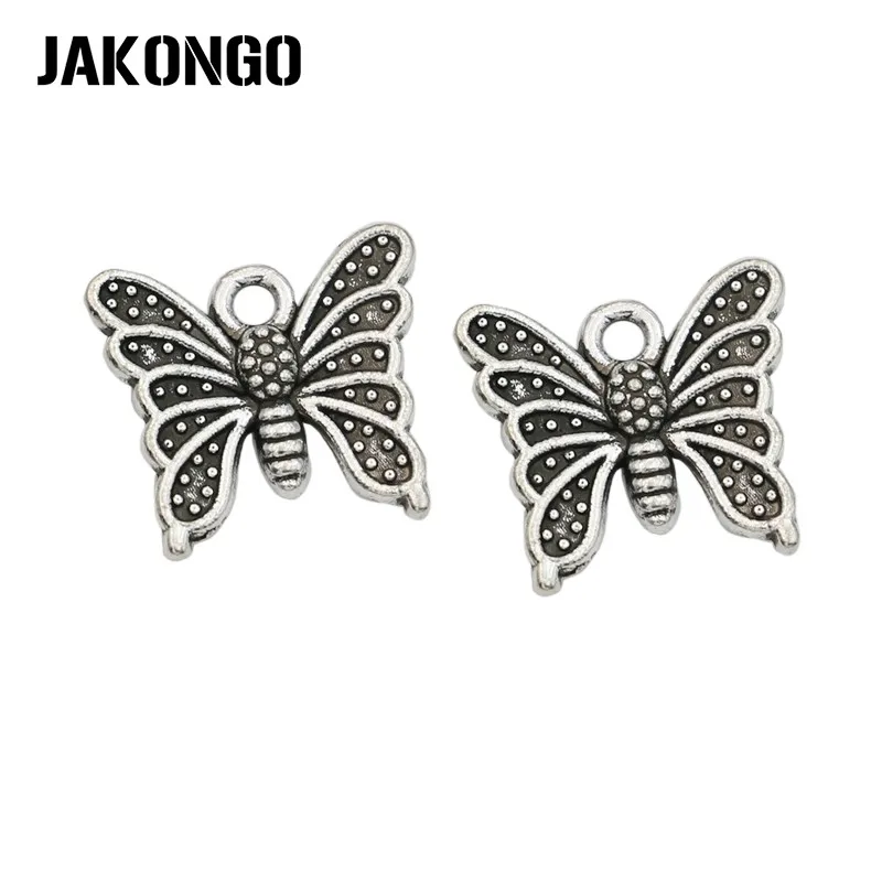 10pcs Antique Silver Plated Butterfly Charm Pendants for Bracelet Jewelry Accessories Making DIY Handmade 14x15mm
10pcs Antique Silver Plated Butterfly Charm Pendants for Bracelet Jewelry Accessories Making DIY Handmade 14x15mm