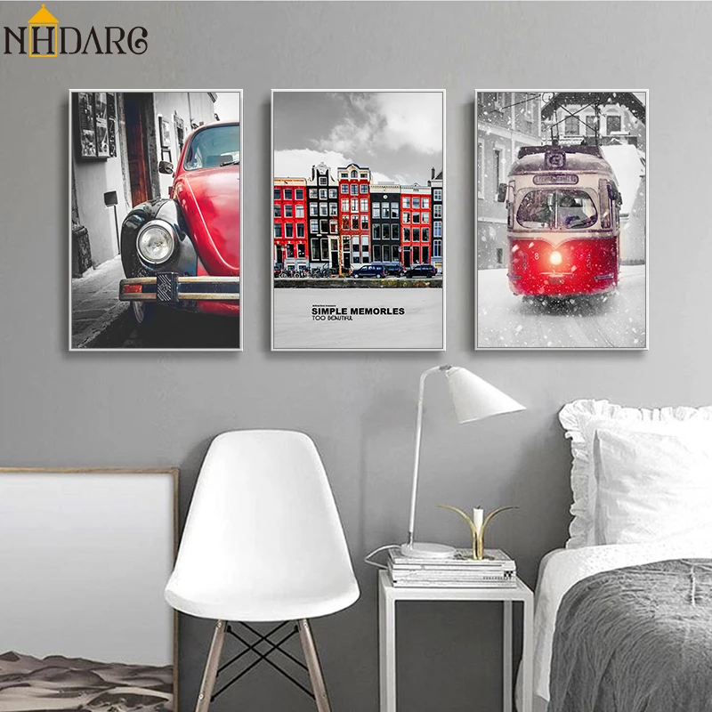 Modern Fashion Black White Red City Streetcar Vintage Car Canvas Print Painting Poster Art Wall Pictures Living Room Home Decor
Modern Fashion Black White Red City Streetcar Vintage Car Canvas Print Painting Poster Art Wall Pictures Living Room Home Decor
