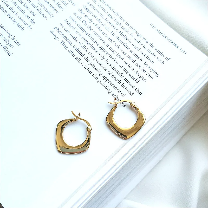 Flyleaf 100% Real Silver 925 Costume-jewelry-earring High Quality High Quality Simple Geometry Gold Hoop Earrings For Women
Flyleaf 100% Real Silver 925 Costume-jewelry-earring High Quality High Quality Simple Geometry Gold Hoop Earrings For Women