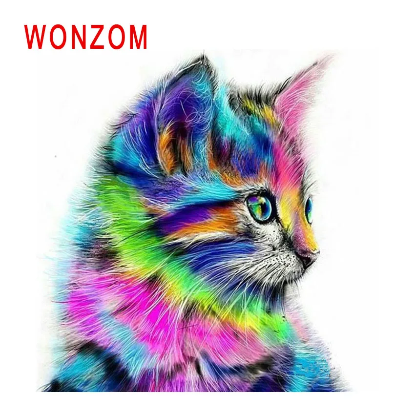WONZOM Colorful Cat Painting By Numbers Abstract Oil Painting Animal Cuadros Decoracion Acrylic Paint On Canvas Modern Art Gift
WONZOM Colorful Cat Painting By Numbers Abstract Oil Painting Animal Cuadros Decoracion Acrylic Paint On Canvas Modern Art Gift