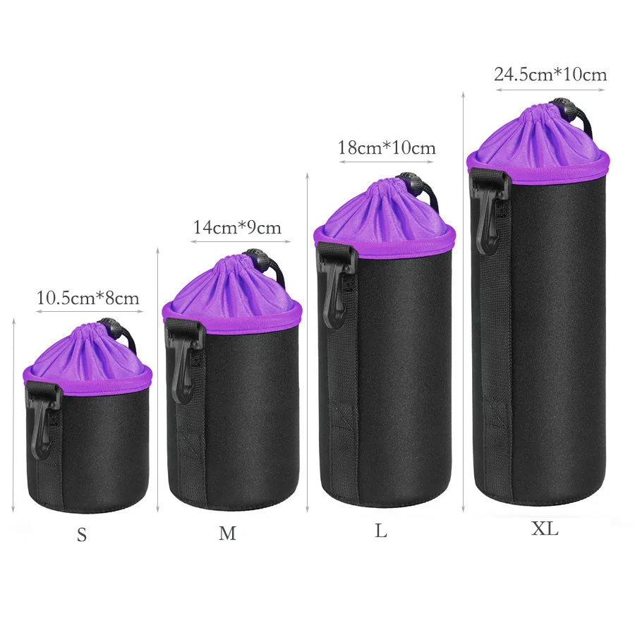 5mm waterproof thick Lens Pouch Camera Lens Bag Neoprene Protective Soft Case for Canon Nikon Sony Olympus Pentax one set
5mm waterproof thick Lens Pouch Camera Lens Bag Neoprene Protective Soft Case for Canon Nikon Sony Olympus Pentax one set