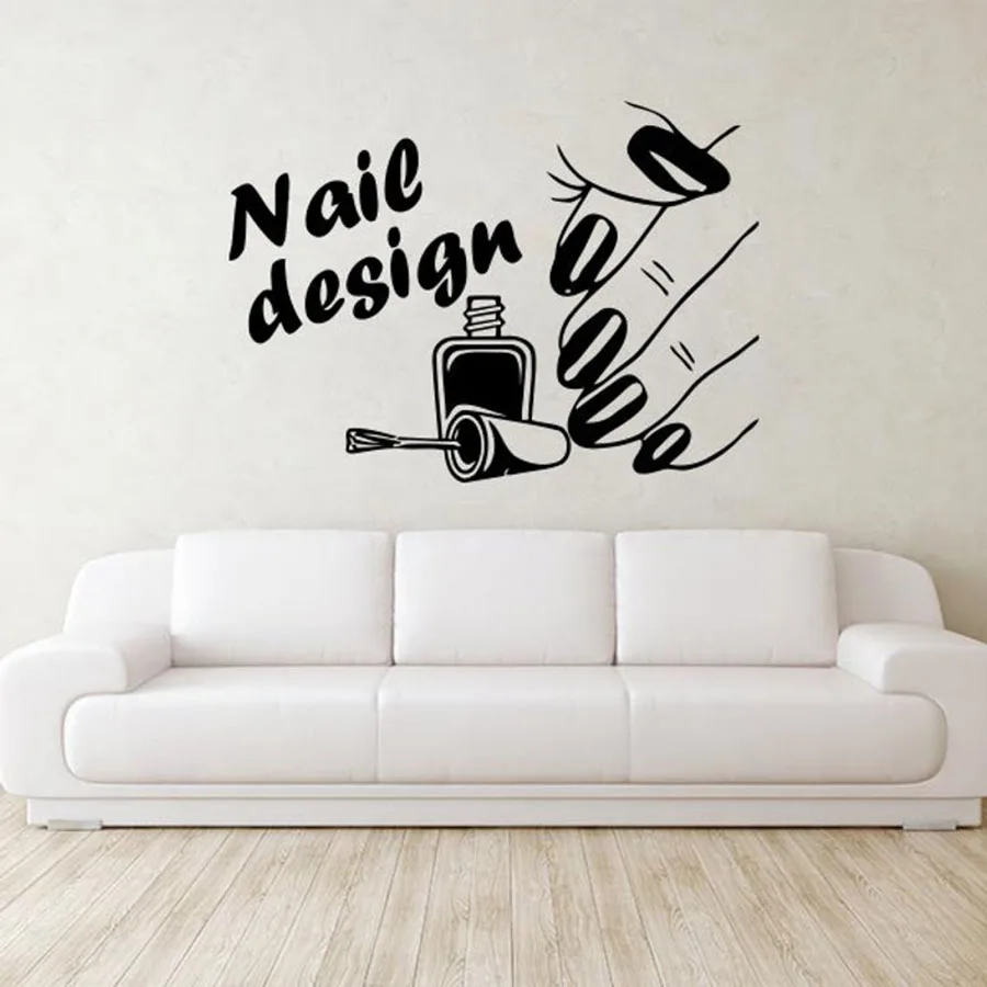 Nail Design Wall Decals Beauty Salon Manicure Fashion Girls Art Mural Vinyl Wall Stickers Removable Window Glass Decoration S245
Nail Design Wall Decals Beauty Salon Manicure Fashion Girls Art Mural Vinyl Wall Stickers Removable Window Glass Decoration S245