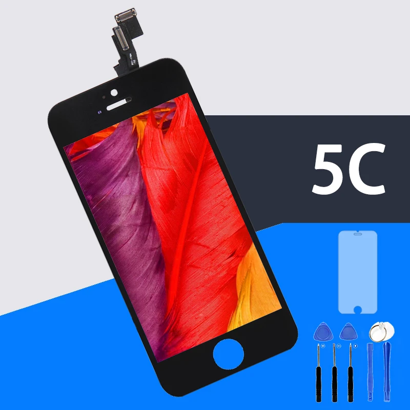 ЖК-дисплей и дигитайзер для iPhone 5C класса AAA без битых пикселей с сенсорным экраном, сменные детали в сборе, закаленная пленка, 1 шт.
ЖК-дисплей и дигитайзер для iPhone 5C класса AAA без битых пикселей с сенсорным экраном, сменные детали в сборе, закаленная пленка, 1 шт.