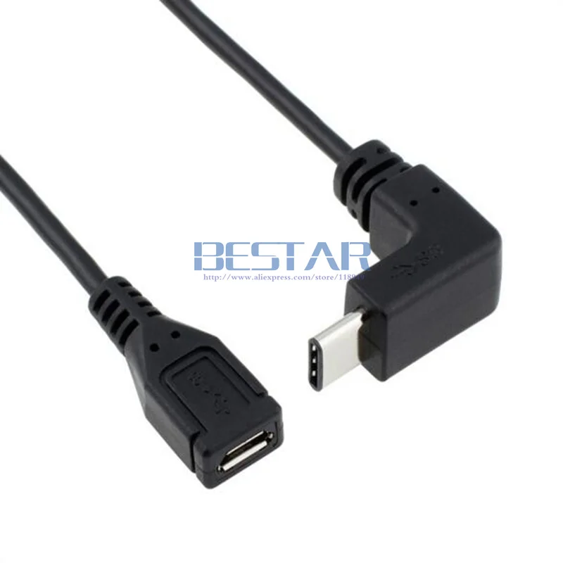 Black 1M 3ft 100cm USB 3.1 USB3.1 type-c USB-C Right Angle male to USB2.0 Micro USB 2.0 Female charger data Adapter Cable
Black 1M 3ft 100cm USB 3.1 USB3.1 type-c USB-C Right Angle male to USB2.0 Micro USB 2.0 Female charger data Adapter Cable