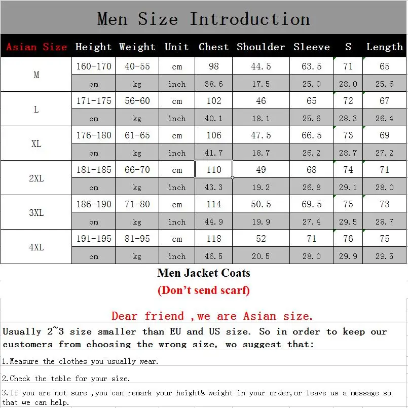 FALIZA New Mens Coat Jacket Thermal Winter Jacket Hat Detachable Warm Coat Jackets Hooded Collar Slim Clothes Thick Parkas 4XL
FALIZA New Mens Coat Jacket Thermal Winter Jacket Hat Detachable Warm Coat Jackets Hooded Collar Slim Clothes Thick Parkas 4XL