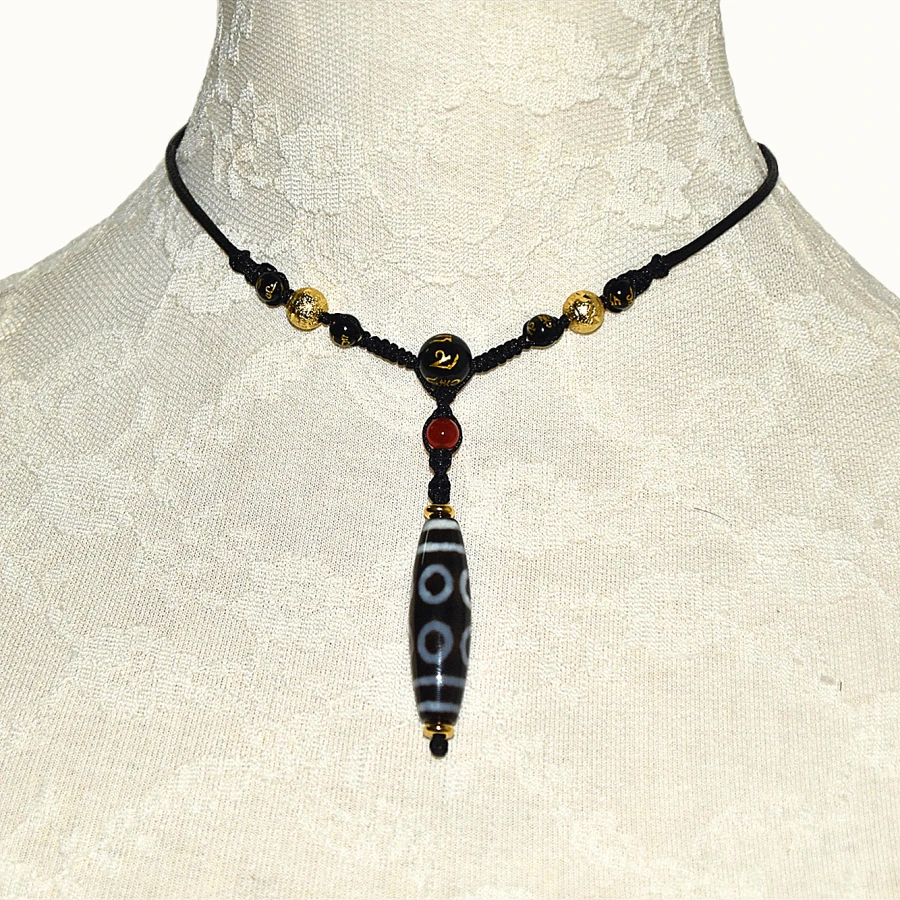 Ladies Features Woven Agate Pendant adjustable Necklace Agate 12*39mm Tibet 8 eyes DZI ladies pendant necklace Free Shipping
Ladies Features Woven Agate Pendant adjustable Necklace Agate 12*39mm Tibet 8 eyes DZI ladies pendant necklace Free Shipping