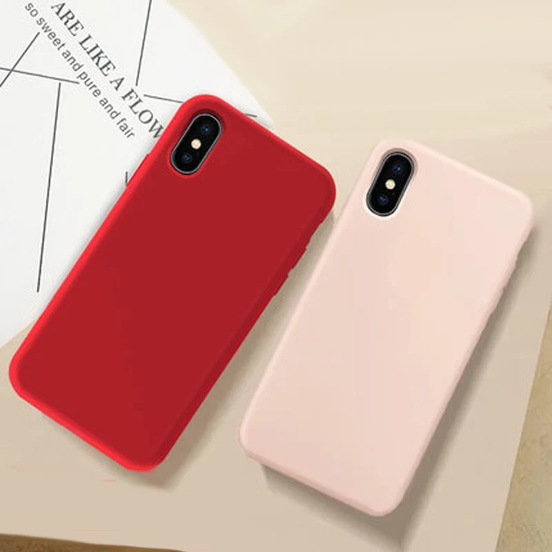 Wangcangli для iPhone X Xs 8 7 plus 5s se простой телефонный чехол тонкий матовый накладка 6 6S Plus 5