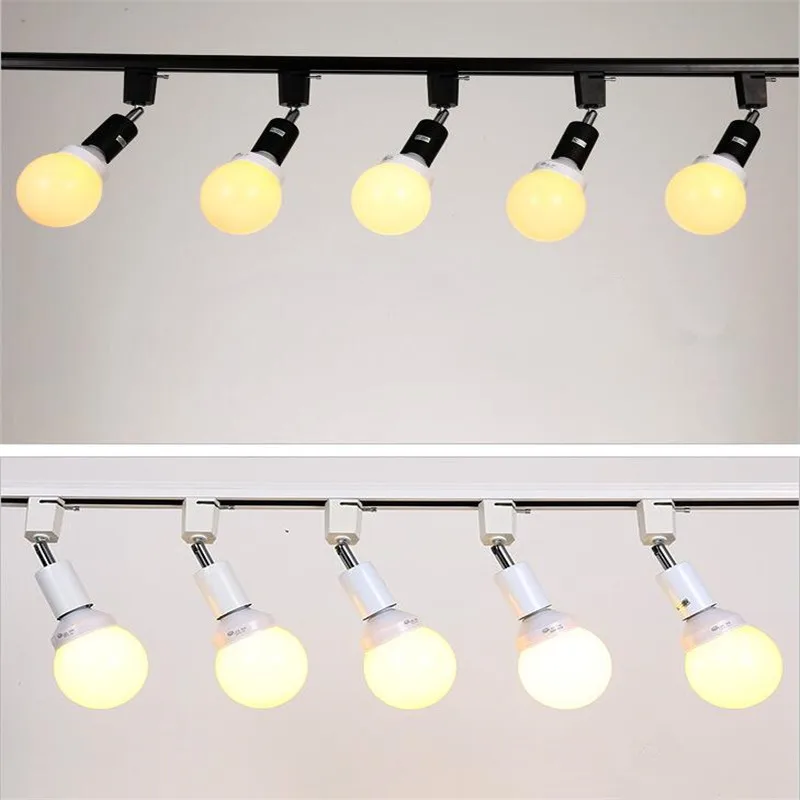 Modern led E27 lamp holder track lights with 9W led bulb ac110-240v Beam angle can be adjusted for Family,shop, exhibition
Modern led E27 lamp holder track lights with 9W led bulb ac110-240v Beam angle can be adjusted for Family,shop, exhibition