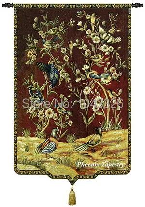 158*89cm flowers and birds landscapes home textile decoration high technology jacquard fabric wall hanging tapestry
158*89cm flowers and birds landscapes home textile decoration high technology jacquard fabric wall hanging tapestry