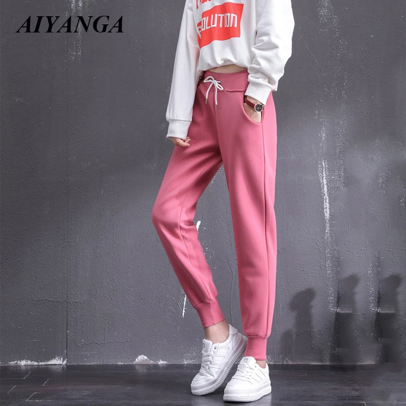 Thicken Fleece Warm Pants For Women 2018 Winter Trouser Women Elastic Waist Loose Sportwear Harem Pants Fashion Sweatpants
Thicken Fleece Warm Pants For Women 2018 Winter Trouser Women Elastic Waist Loose Sportwear Harem Pants Fashion Sweatpants