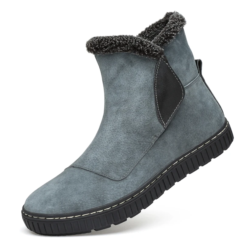 AKZ 2018 New Arrival Cow Suede Men's Ankle Boots Winter Warm Snow boots High Quality Male Outdoor Work boots Round toe Slip on
AKZ 2018 New Arrival Cow Suede Men's Ankle Boots Winter Warm Snow boots High Quality Male Outdoor Work boots Round toe Slip on