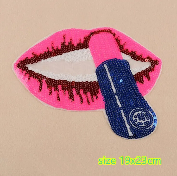 New arrival 5 pcs big size popular flower llip sequins beaded embroidered sew On Patches garment Appliques free shipping
New arrival 5 pcs big size popular flower llip sequins beaded embroidered sew On Patches garment Appliques free shipping