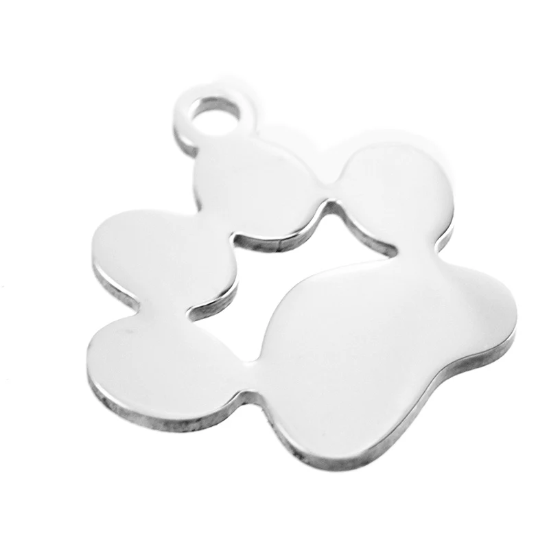 Dog paw Charms Cat paw Pendants for Pet DIY necklace print Both sides mirror polish Stainless steel wholesale 10pcs
Dog paw Charms Cat paw Pendants for Pet DIY necklace print Both sides mirror polish Stainless steel wholesale 10pcs