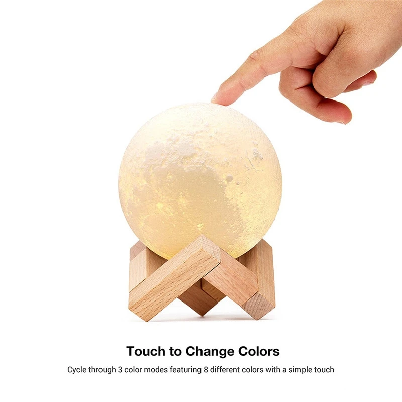 GZMJ 3D Print Moon Lamp Rechargeable Color Change Touch Switch Bedroom Night Light Lunar Dimmable Baby Nightlight Home Decor
GZMJ 3D Print Moon Lamp Rechargeable Color Change Touch Switch Bedroom Night Light Lunar Dimmable Baby Nightlight Home Decor