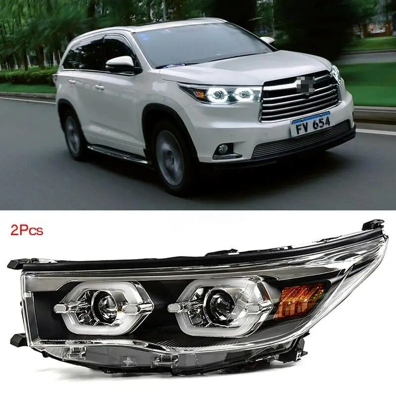 Dynamic Turn Signal LED Headlight DRLs Bi Xenon Projector Lens Fit For Toyota Highlander 2015
Dynamic Turn Signal LED Headlight DRLs Bi Xenon Projector Lens Fit For Toyota Highlander 2015