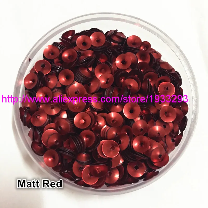 50g(3000pcs) 6mm CUP Matt Red color Funnel Shape round loose sequins Paillette sewing Wedding craft good quality
50g(3000pcs) 6mm CUP Matt Red color Funnel Shape round loose sequins Paillette sewing Wedding craft good quality