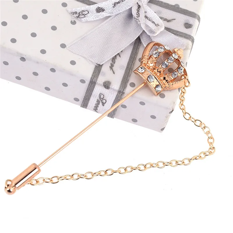Men Suit Collar Pins Crystal Crown Brooch Pin Shirt Suit Sweater Tassel Chain Brooches Lapel Pin For Women Jewelry Gift
Men Suit Collar Pins Crystal Crown Brooch Pin Shirt Suit Sweater Tassel Chain Brooches Lapel Pin For Women Jewelry Gift