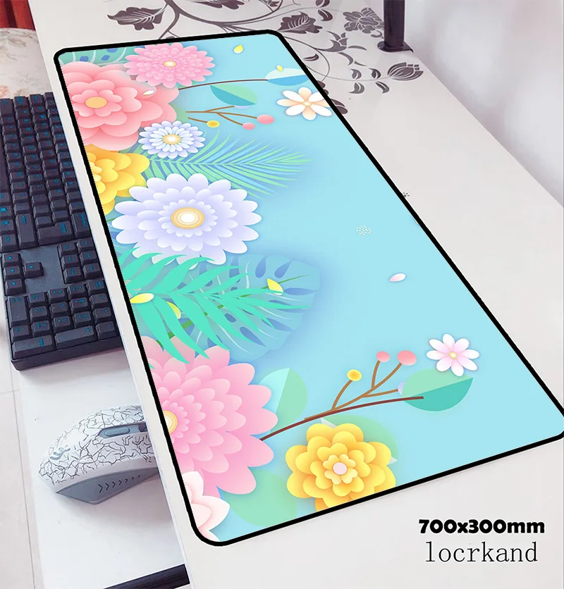 Коврик для мыши с изображением фламинго дома 700x300x2 мм коврик notbook компьютерный
