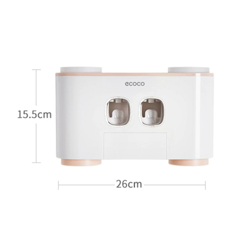 Dropship Toothbrush Holder ECOCO Automatic Toothpaste Dispenser Squeezer Wall-mount Bathroom Storage Rack with Toothbrush Cup
Dropship Toothbrush Holder ECOCO Automatic Toothpaste Dispenser Squeezer Wall-mount Bathroom Storage Rack with Toothbrush Cup
