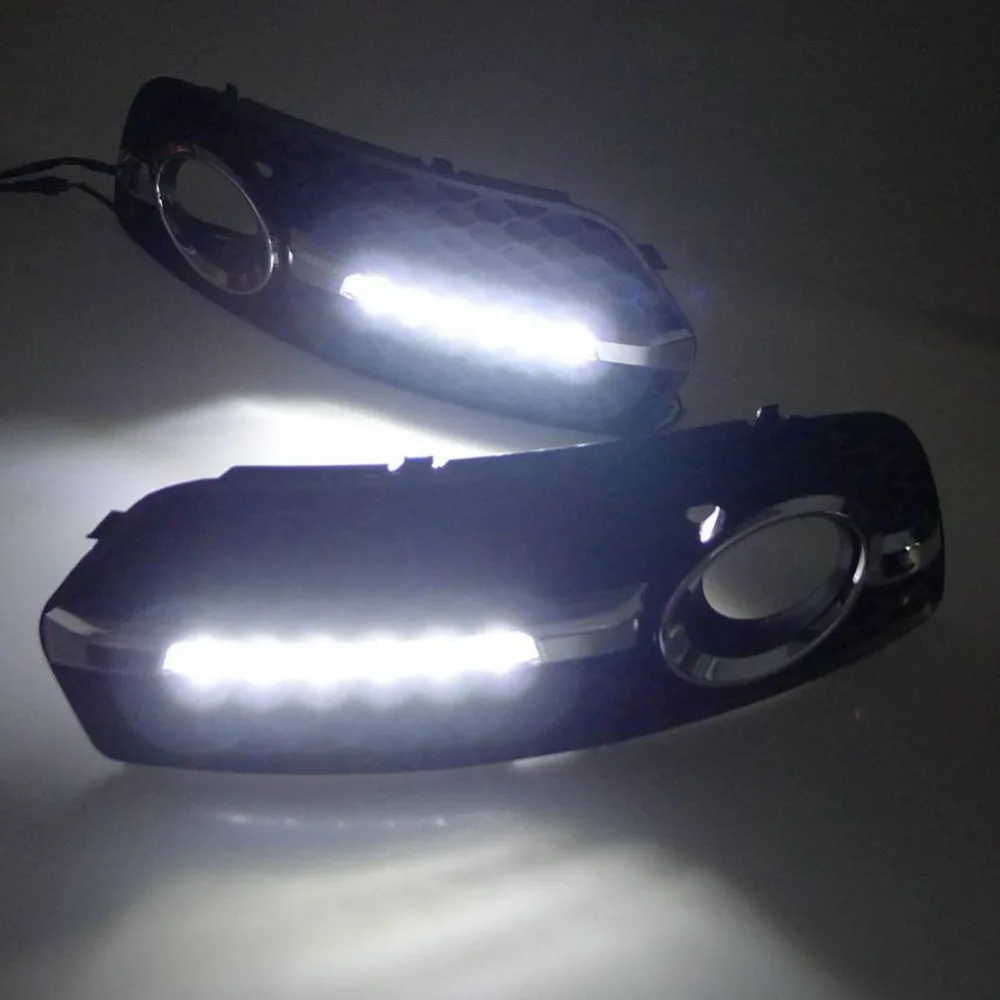 Car Styling For Audi Q5 2008 2009 2010 2011 2012 6 Leds DRL LED Daytime Running Lights Car Fog Cover Bumper Light
Car Styling For Audi Q5 2008 2009 2010 2011 2012 6 Leds DRL LED Daytime Running Lights Car Fog Cover Bumper Light