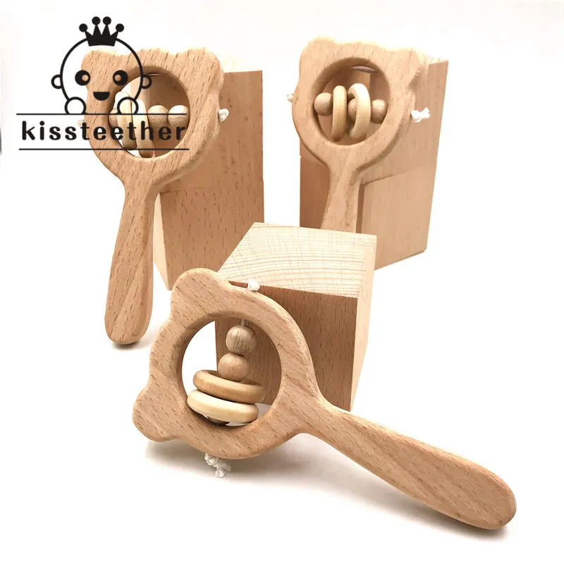 Baby Toys Beech Wood Bear Hand Teething Wooden Ring Baby Rattles Play Gym Montessori Stroller Toys Educational Toys
Baby Toys Beech Wood Bear Hand Teething Wooden Ring Baby Rattles Play Gym Montessori Stroller Toys Educational Toys