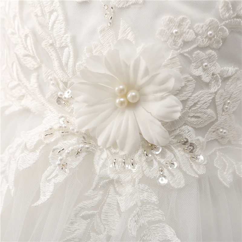 2019 Ball Gown Flower Girls Dresses Sheer Appliques Girls Wedding Birthday Party Communion Gowns With Beauty Bow Pageant Dress
2019 Ball Gown Flower Girls Dresses Sheer Appliques Girls Wedding Birthday Party Communion Gowns With Beauty Bow Pageant Dress