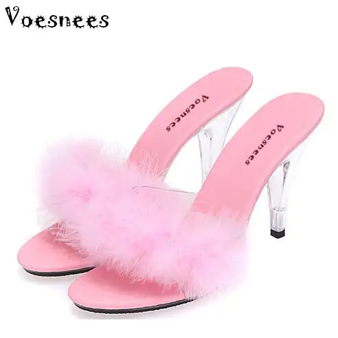 Shoe Woman Slippers 2019 Transparent Crystal Heels 10cm Waterproof Wedding Shoe Sexy Big Yards Interest maomao Slipper
Shoe Woman Slippers 2019 Transparent Crystal Heels 10cm Waterproof Wedding Shoe Sexy Big Yards Interest maomao Slipper