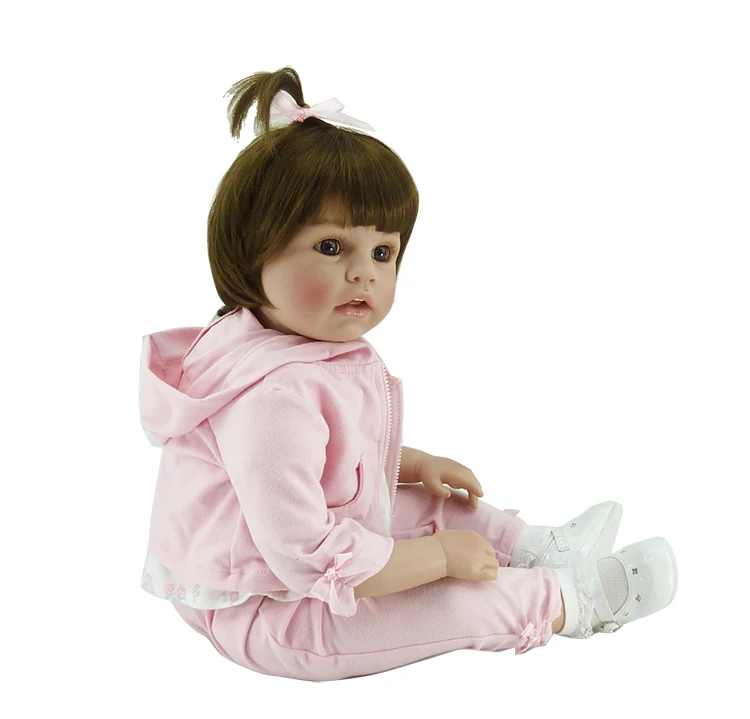 20 Inches Reborn Doll Soft Vinyl Baby Dolls for Girls Newborn Doll In Pink Clothes Kids Playmates Toy Children Christmas Gift
20 Inches Reborn Doll Soft Vinyl Baby Dolls for Girls Newborn Doll In Pink Clothes Kids Playmates Toy Children Christmas Gift