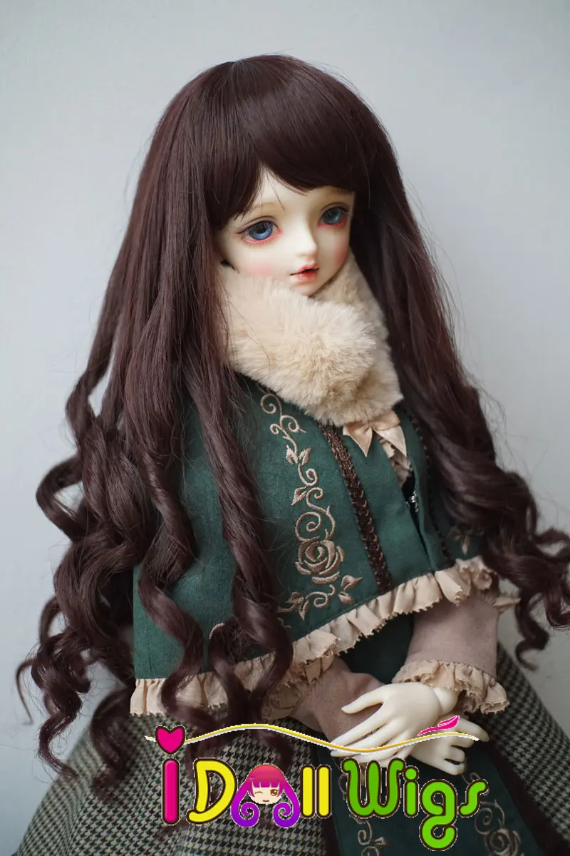 Good quality heat resistant synthetic beautiful reddish brown Long loose spiral wavy hair 1/3 1/4 1/6 BJD doll wigs
Good quality heat resistant synthetic beautiful reddish brown Long loose spiral wavy hair 1/3 1/4 1/6 BJD doll wigs