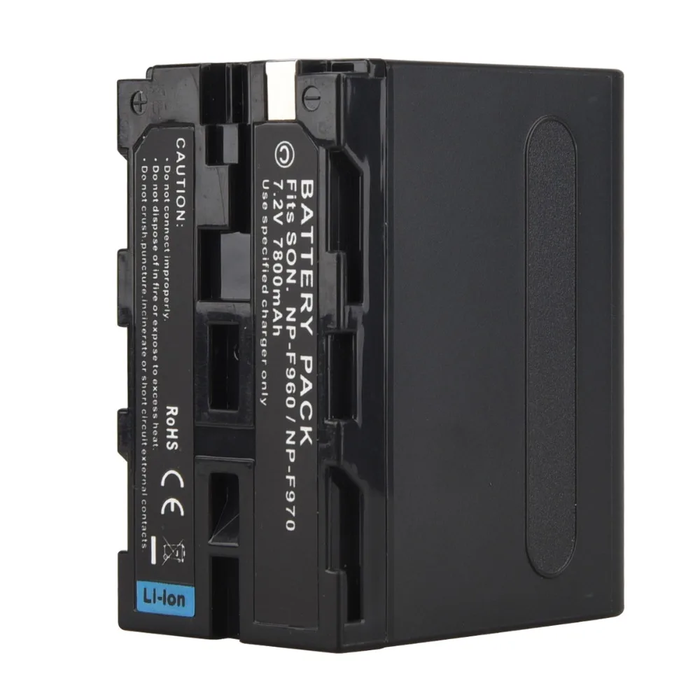 1 шт. 7800 мАч высокой Ёмкость NP F960 F970 NPF960 цифровой Камера Батарея для Sony