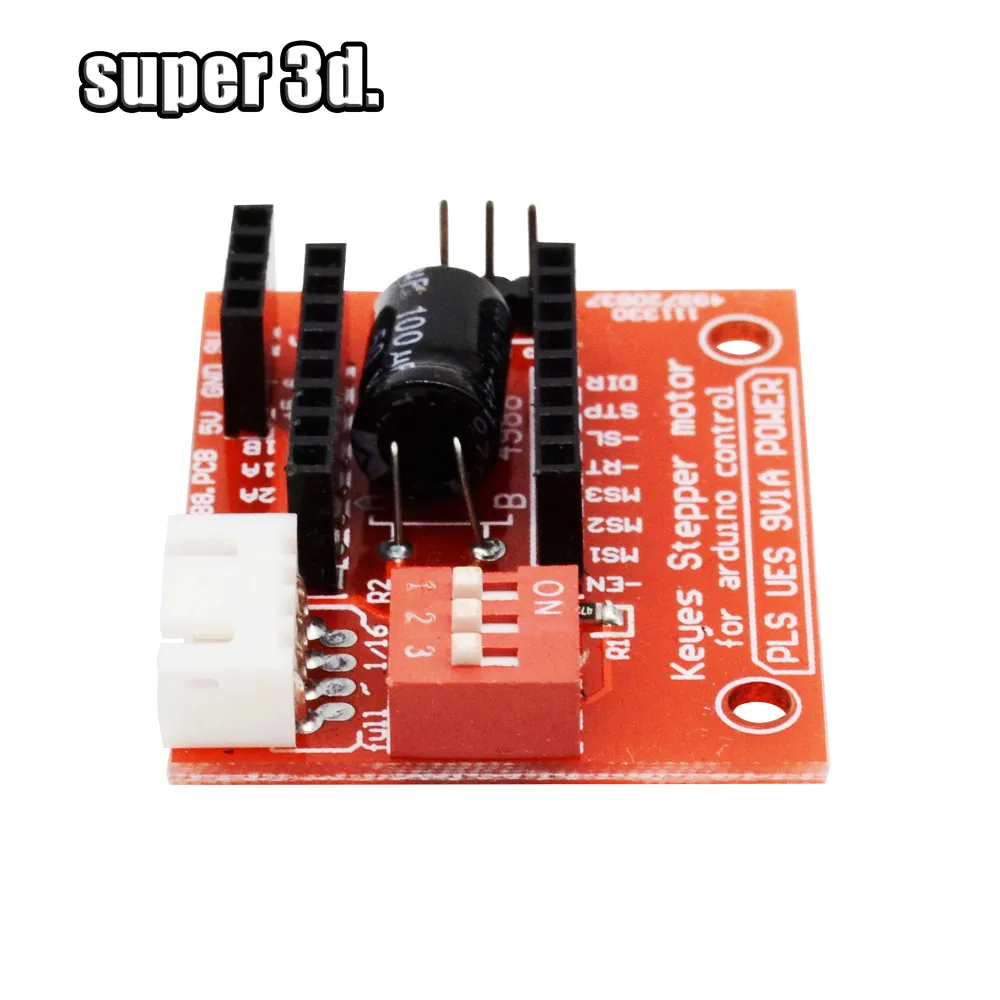 1pcs 3D Printer A4988 / DRV8825 Stepper Motor Driver Control Board Extension Shield Boards
1pcs 3D Printer A4988 / DRV8825 Stepper Motor Driver Control Board Extension Shield Boards