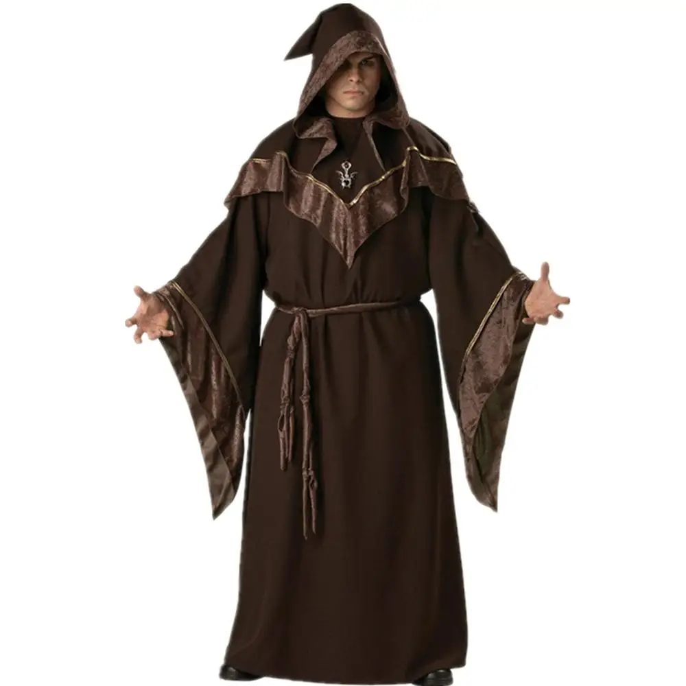 Halloween Man Wizard Religious Missionary Godfather Magician Pharaoh Fancy Dress Brown Robe Costume
Halloween Man Wizard Religious Missionary Godfather Magician Pharaoh Fancy Dress Brown Robe Costume