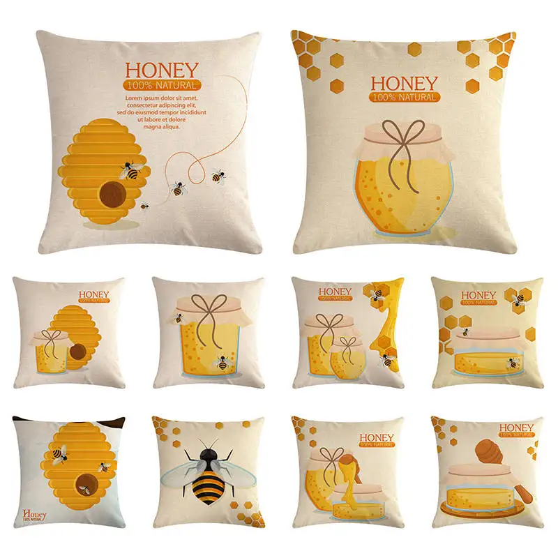 100% Natural Honey moon Bee Pillow Covers Cases Pattern Nordic Cover Cushion Pillowcase Square Print Pillowcase Gifts ZY1294
100% Natural Honey moon Bee Pillow Covers Cases Pattern Nordic Cover Cushion Pillowcase Square Print Pillowcase Gifts ZY1294